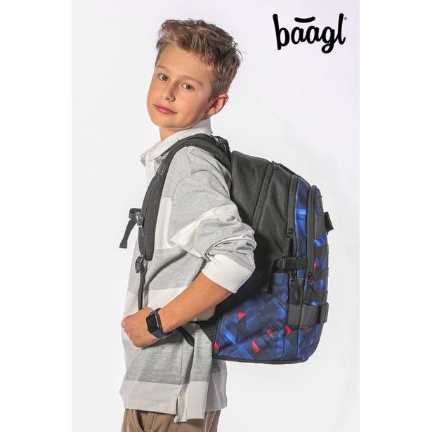 BAAGL Školní batoh Skate Indigo
