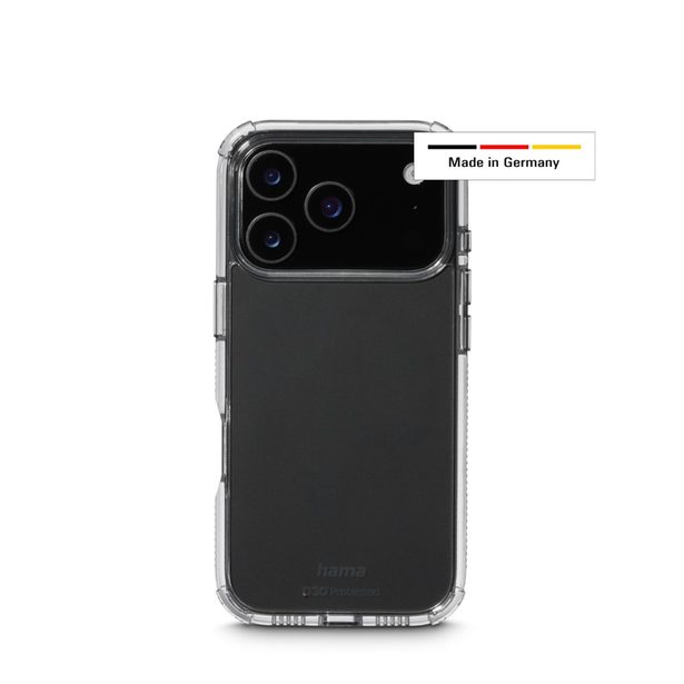 Hama Extreme Protect, kryt pro Apple iPhone 17 Pro, materiál D3O®, nežloutne, průhledný