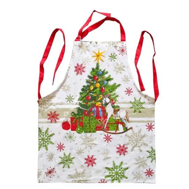 TORO ZÁSTĚRA KUCHYŇSKÁ VÁNOČNÍ BAVLNA 65X80CM_hamashop