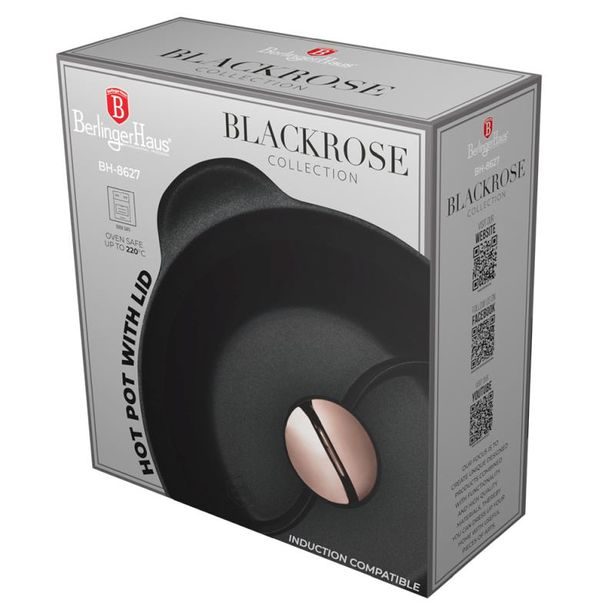 BERLINGERHAUS Hrnec na pečení s poklicí 30 cm Black Rose Collection BH-8627