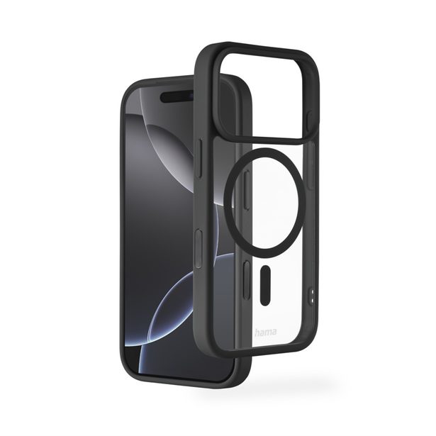 Hama Frame Protect, kryt pro Apple iPhone 17 Pro, magnetický, průhledný/černý