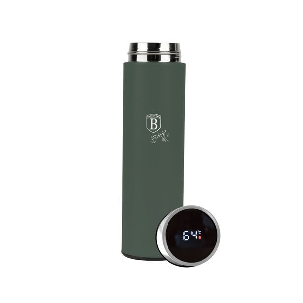 BERLINGERHAUS Chytrá termoska s ukazatelem teploty 0,5 l Matte Green Collection BH-9679
