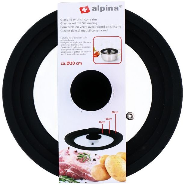 ALPINA Poklice na hrnec i pánev multifunkční 16 až 20 cm ED-207772