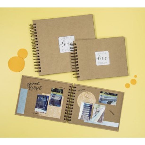 Hama album klasické spirálové CRAFT 28x24 cm, 40 stran, kraftový papír