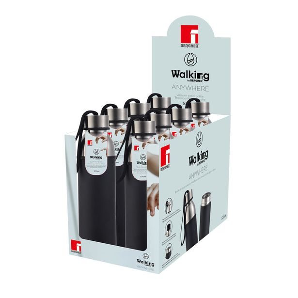 BERGNER Termoska lahev nerezová ocel 0,57 l černá BG-37760-BK