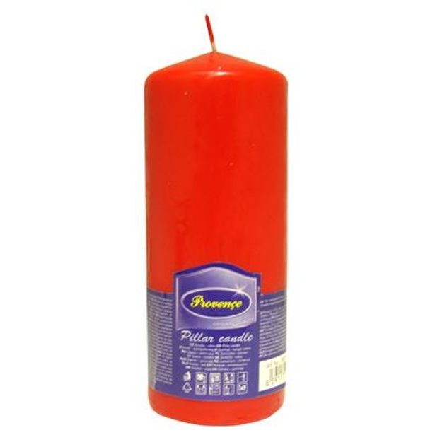 Provence Svíčka parafín válec červená, 6, 3 x 16 cm_hamashop