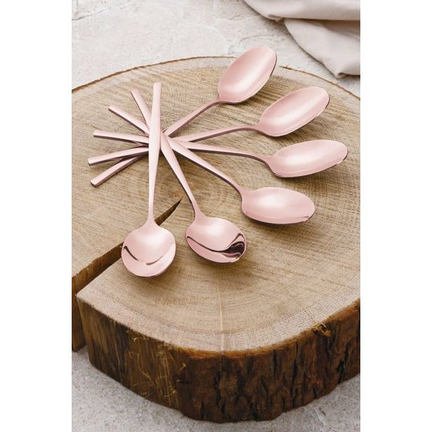 BERLINGERHAUS Sada příborů nerez 24 ks mirror Rosegold Metallic Line BH-3065