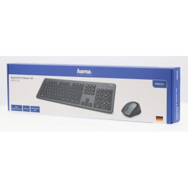 Hama set bezdrátové klávesnice a myši KMW-700, antracitová/černá