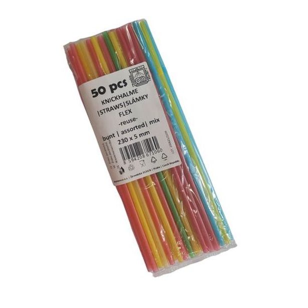 brčko d 5mm, 24cm, 50ks, FLEXI-ohebné, opak.použití, plast