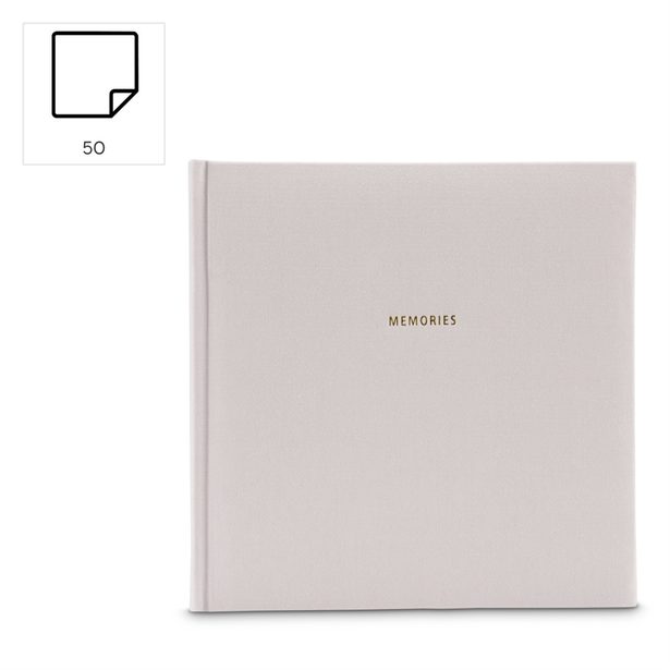 Hama album klasické MEMORIES 30x30 cm, 50 stran, šedá