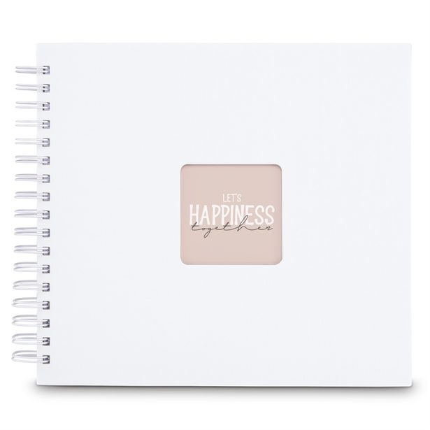 Hama album klasické spirálové FINE ART 28x24 cm, 50 stran, bílá, bílé listy