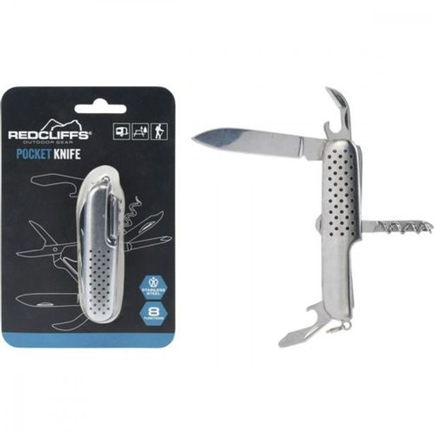 nůž 8 funkcí kapes.zavír., NR, stříbrný