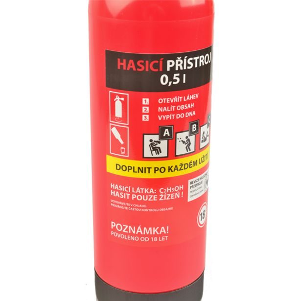 Hasící přístroj - Úkryt na alkohol