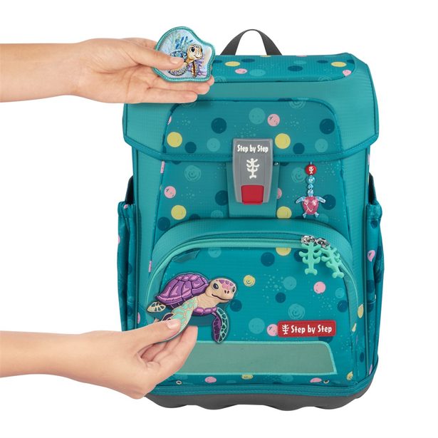 Školní aktovka Step by Step CLOUD, Turtle Josie - 5 dílný set, AGR certifikát