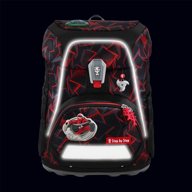 Školní aktovka Step by Step FIT, Ninja Yuma - 5 dílný set, AGR certifikát