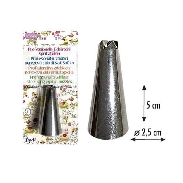 špička d25x50mm FRANCOUZSKÁ TRY-1, zdobící, NR