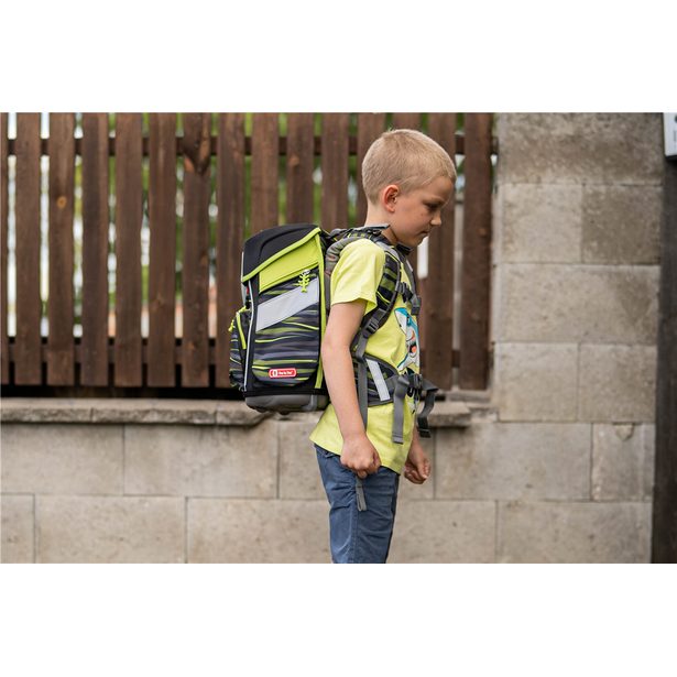 Školní aktovka Space pro prvňáčky - 5-dílný set, Step by Step Černý panter, certifikát AGR