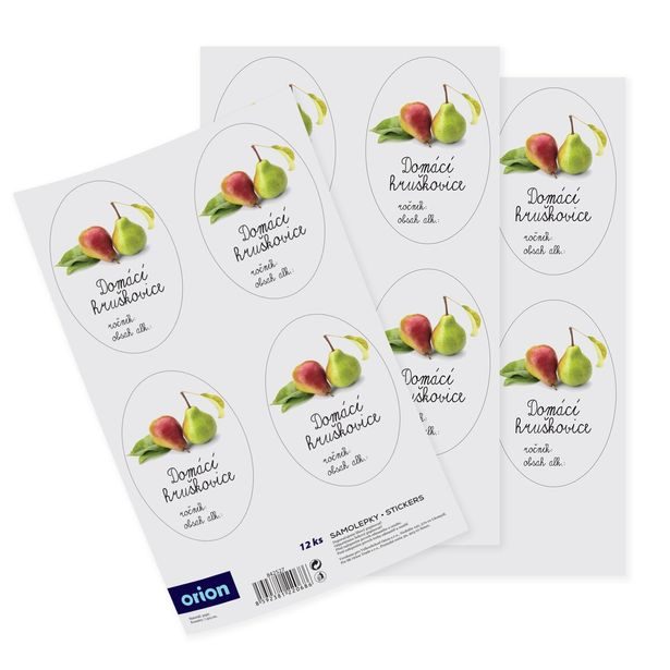 Samolepky na láhve Domácí hruškovice