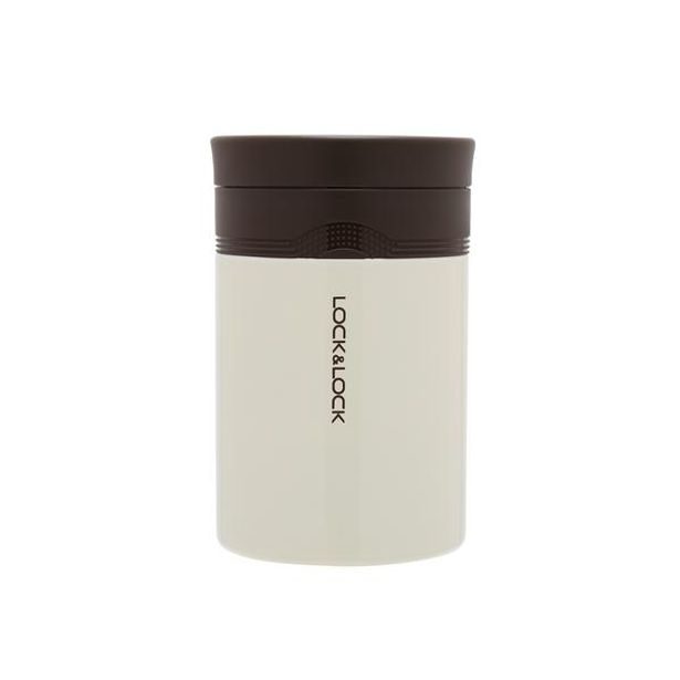 LOCKNLOCK TERMOSKA NA JÍDLO A PITÍ WAVE, 500ML, BÍLÁ_hamashop