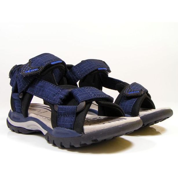 GEOX letné sandále J BOREALIS BOY NAVY/BLACK