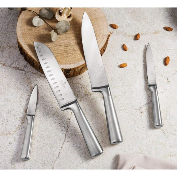 BERLINGERHAUS Sada nožů se stojanem z akátového dřeva 6 ks Stainless steel BH-3124