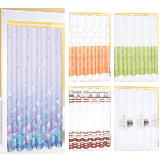 závěs 180x180cm PES vzorovaný, koupel.