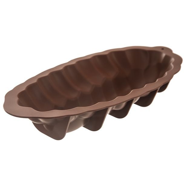 Forma silikon vánočka 41x20,5 cm hnědá