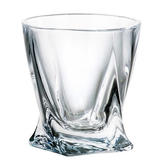 sklen. 340ml, 6ks, QUADRO whisky