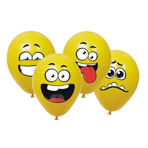 balónky 6ks SMAJLÍCI MINKY