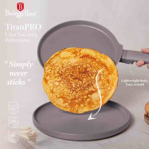 BERLINGERHAUS Pánev na palačinky s titanovým povrchem 25 cm Taupe Collection BH-8085