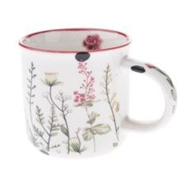 hrnek 230ml-1ks-KVÍTÍ, d 7,7x7,5cm, porcelán