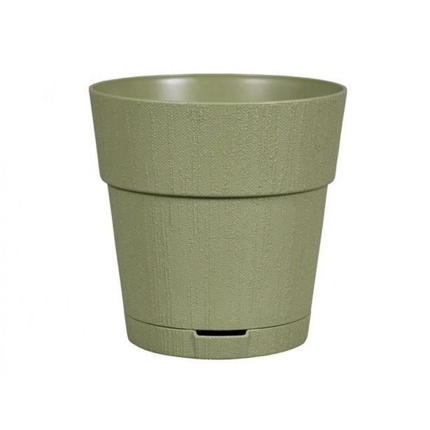 květ. d30xh29cm GRAFIT OLIV.ZELENÁ ETHICA+miska