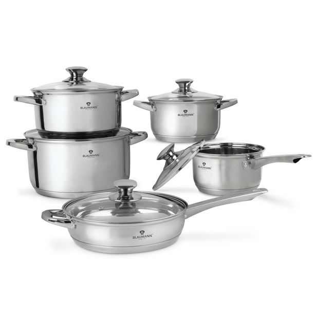 BLAUMANN Sada nádobí nerez 10 ks Gourmet Line BL-3874