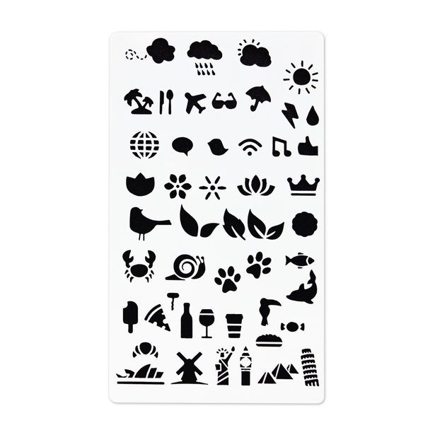 Hama šablony pro kreativní tvorbu - set 5 ks