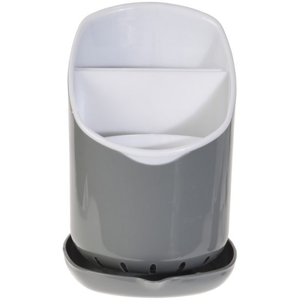 EXCELLENT HOUSEWARE Odkapávač na příbory 12 x 11 cm šedý KO-010000430seda