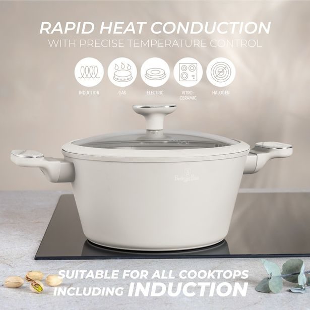 BERLINGERHAUS Sada nádobí s titanovým povrchem 10 ks Sahara Marble Collection BH-8400