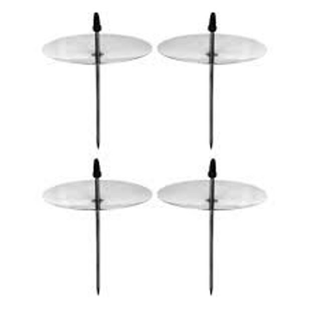 bodec- 4ks-d55mm-stříbrný do adv.věnce, hrot 5cm/2cm, kov