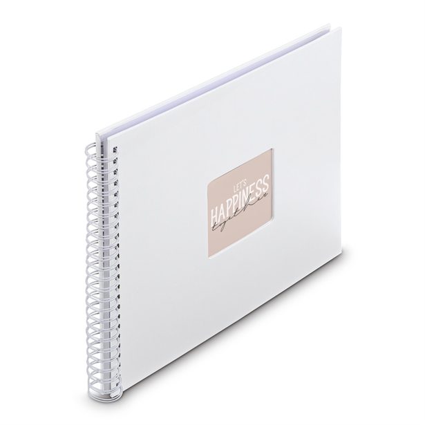 Hama album klasické spirálové FINE ART 36x32 cm, 50 stran, bílá, bílé listy