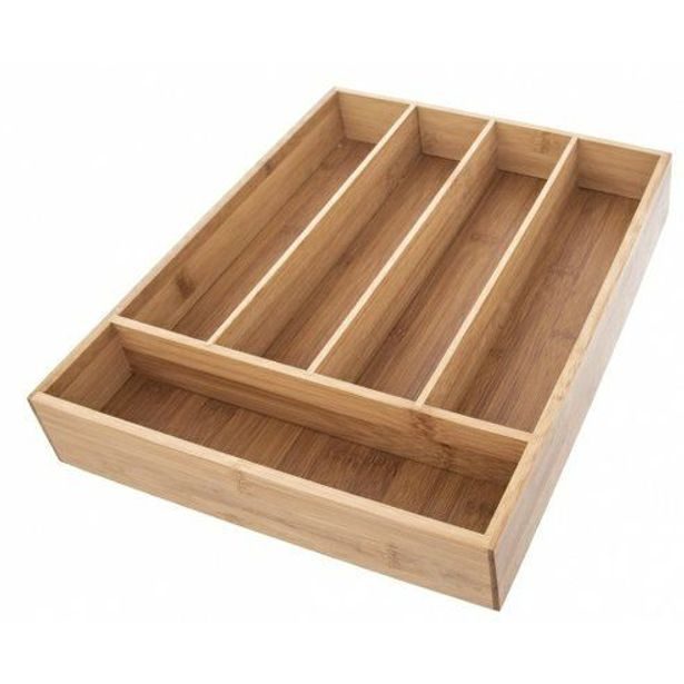 příborník 35x26x4,8cm, 5přihrádek, bambus