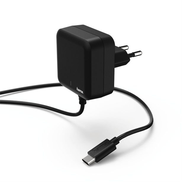 Hama rychlá síťová nabíječka s kabelem, USB typ C (USB-C), Power Delivery, 3 A