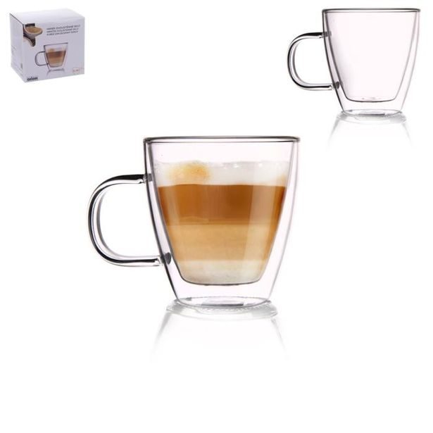 hrnek 180ml-1ks-2stěnný, d7, v.8cm, sklo