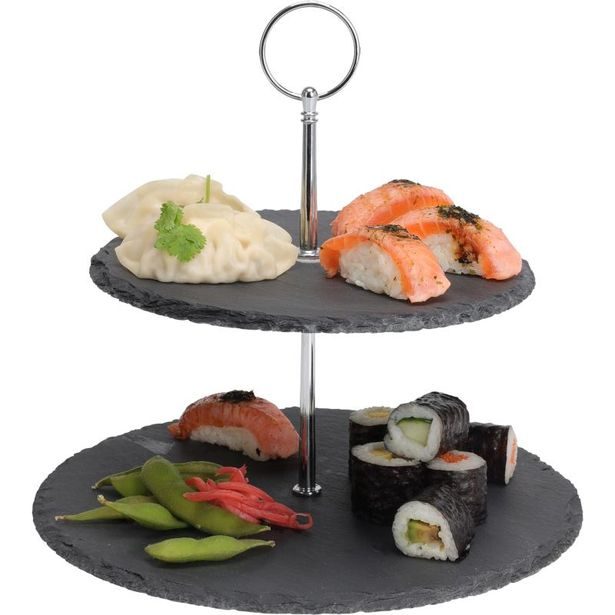 EXCELLENT HOUSEWARE Servírovací stojan na jídlo 2 patra KO-210000060