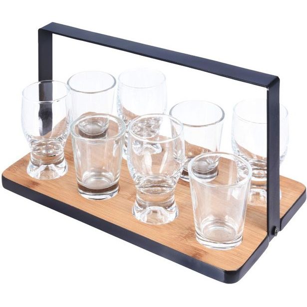 EXCELLENT HOUSEWARE Servírovací tác se sadou 8 ks sklenic KO-210000510