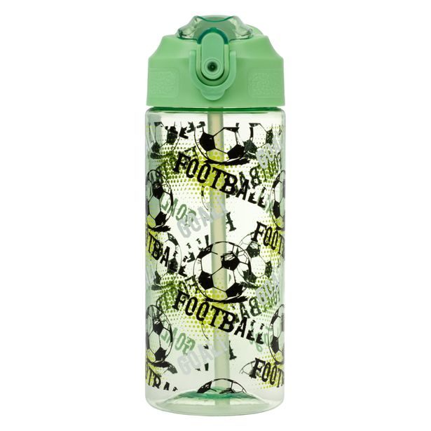 BAAGL Tritanová láhev na pití s brčkem Fotbal 500 ml