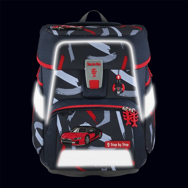 Školní aktovka Step by Step SPACE, Sports Car Mick - 5 dílný set, AGR certifikát