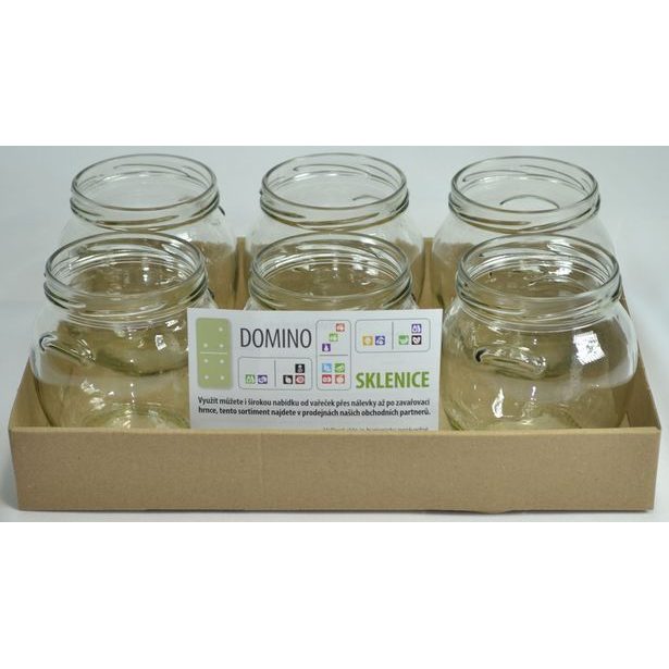 sklen.zavař. 520ml- 6ks-AMFORA-TO82