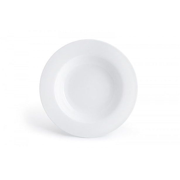 talíř d23,7 hluboký, PURE Premium, silný, bílý porcelán
