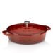 KELA Pekáč litinový s poklicí CALIDO 28 cm červená KL-11938