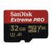 SanDisk Extreme Pro microSDHC 32 GB 100 MB/s A1 Class 10 UHS-I V30, Adaptér náhrada za 173387