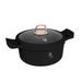 BERLINGERHAUS Kastrol s titanovým povrchem a poklicí 24 cm Black Rose Collection BH-1457